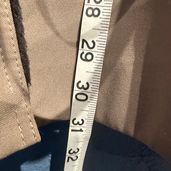 La Sport Large Vintage Ladies Jacket 60's Khaki Black Faux Fur Removable Hood - Picture 9 of 14